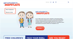Desktop Screenshot of anaphylaxis101.com